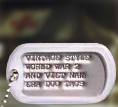 Vintage Stamped Dog Tags from Dog Tags Direct